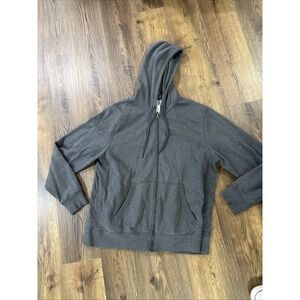 Champion Authentic Men's Sz XL Charcoal Gray Full Zip Hoodie Sweatshirt